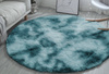 Shaggy Ombre Strado Round Carpet 100x100 OmbreNavy (Dark Blue)
