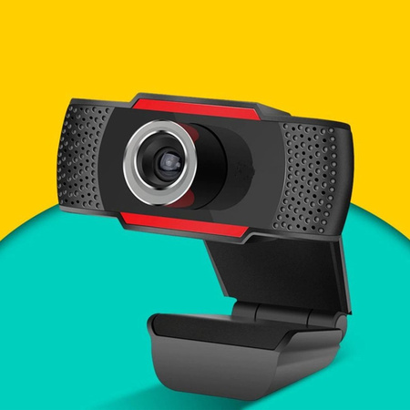 Kamera internetowa mikrofon do lekcji pracy video PC laptop 8807 z uchwytem