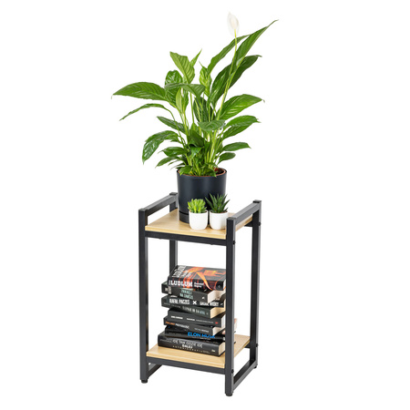 Kwietnik VERTICO stojący metalowy stojak na kwiaty rośliny loft 65x35x30cm