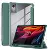 Etui z klapką Clear do Lenovo Tab K11 Plus 11.45 / Lenovo K11 Plus, zielone - ochronne z podstawką