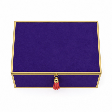 Szkatułka na biżuterię 18x13x7 cm 4ASS CLR Purple