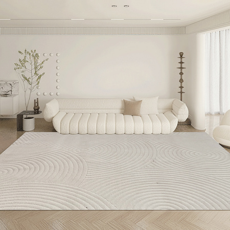 Dywan 160x230 do salonu pętelkowy duży japandi nowoczesny ciężki gruby POLO, szary