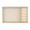 Szklana szkatułka na biżuterię 26x13x4cm 4A Beige