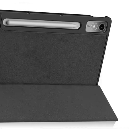 Puzdro Smart Case na Lenovo Tab P12 12 / Tab P12 TB370, čierne - ochranné so stojanom, prístup k portom a tlačidlám