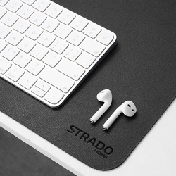 Desk mat mouse pad large Strado 90x45 (Black)