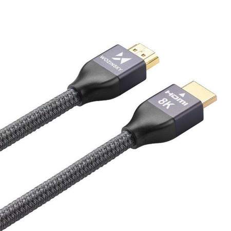 Kabel HDMI 2.1 Wozinsky 8K 60 Hz 2m WHDMI-20 (Srebrny)