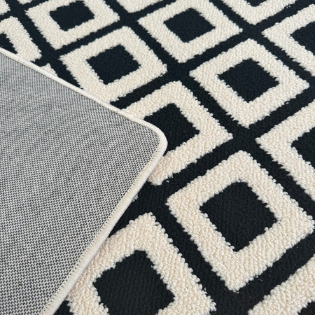 Dywan 120x170 do salonu pętelkowy duży japandi nowoczesny ciężki gruby POLO, szary