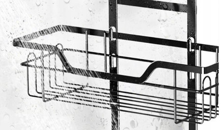 Strado Bathroom shelf hanging on glass