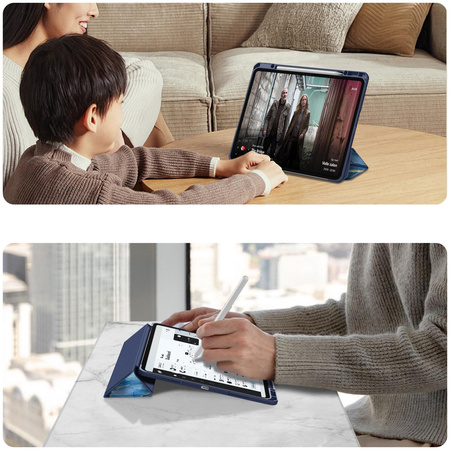 Puzdro grafické na Apple iPad 10.9 2022 Gen 10 / 11 2025 A16 Gen 11 s klapkou, morské - ochranné so stojanom