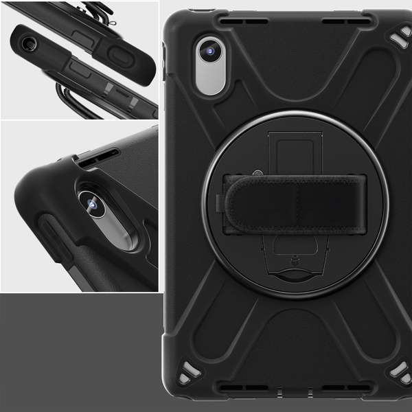 Armored case with strap for Lenovo Tab M11 TB330FU 10.95" (Black)