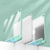 Puzdro grafické na Apple iPad 10.9 2022 Gen 10 / 11 2025 A16 Gen 11 s klapkou, zelené - ochranné so stojanom
