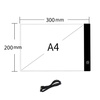 LED backlit drawing board A4 STRADO thinset for drawing calc and design