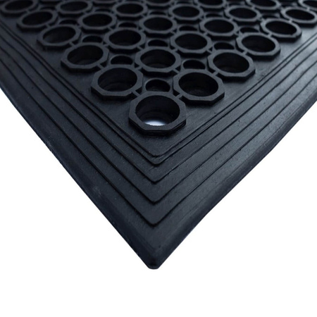 Perforated rubber floor mat 60x90cm - PRF6