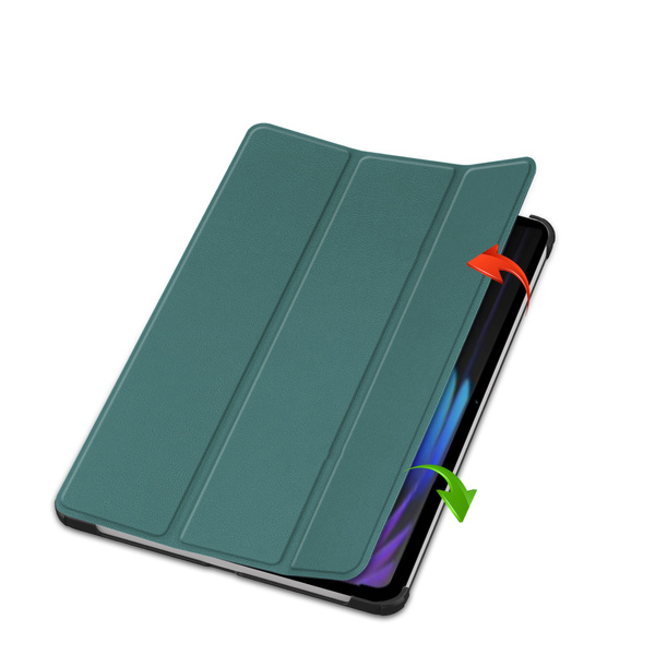 Puzdro Smart na Xiaomi Pad 7 / Pad 7 Pro 11.2 s klapkou / Xiaomi Pad 7 Pro, zelené - ochranné so stojanom