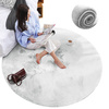 Rabbit Strado 160x160 White round rug (White)