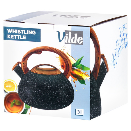 Whistling Kettle Steel Black 3 l