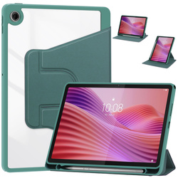 Etui 360 Crystal do Lenovo Tab 10.1 2025 TB311FU 311XU ZAEH0040PL obrotowe, zielone