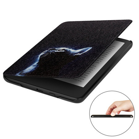 Kindle Paperwhite 6/ Colorsoft/ Signature Edition- Moon Cat graphic case