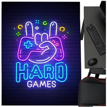 3D Strado HARDGAMES gaming carpet 100x150 cm modern for gamer's room