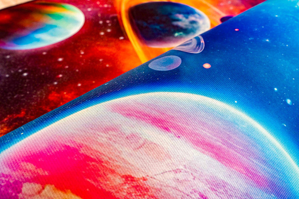 3D Strado Galaxy carpet 120x170 cm with space theme for youth room or gamer room