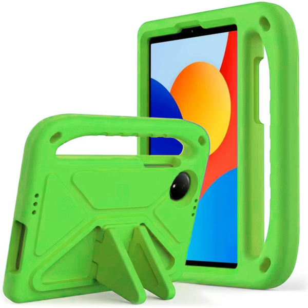 Puzdro pancierové FunColor na Xiaomi Redmi Pad SE 8.7 2024, zelené - ochranné so stojanom