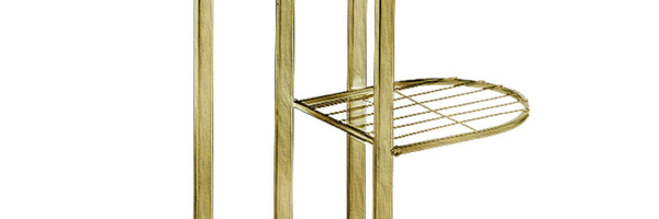 Metalowy duży kwietnik stojący na kwiaty rośliny 6 donic stojak 97cm, złoty