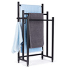 Standing towel rack metal black