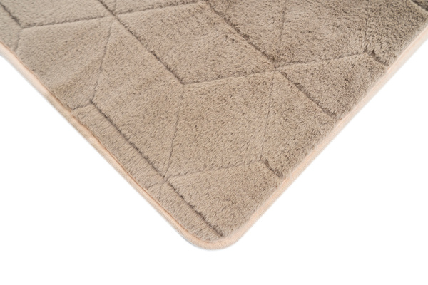 STRADO Rabbit 3D plush soft like rabbit anti-slip carpet 160x220 Beige
