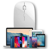Bluetooth wireless computer mouse with radio band - CTMM (White)