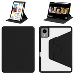 Etui Obrotowe Clear do Lenovo Idea Tab 11 2025, czarne - ochronne z podstawką