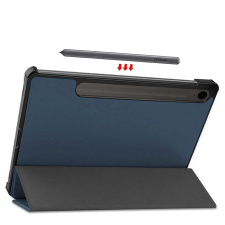 Puzdro Smart na Samsung Galaxy Tab S9, čierne - ochranné so stojanom, prístup k portom a tlačidlám