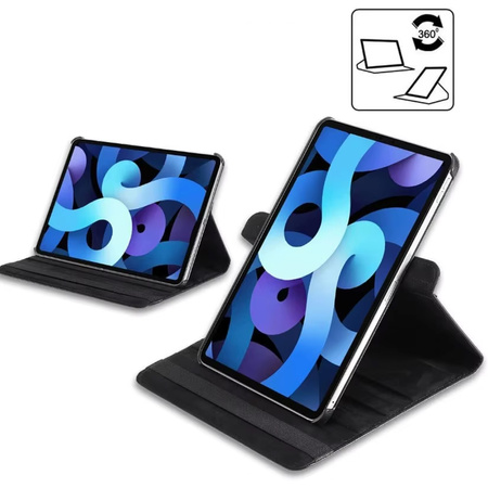 Etui Obrotowe do iPad 10.9 2022 Gen. 10 / iPad 11 2025 A16 Gen. 11, czarne - ochronne z podstawką