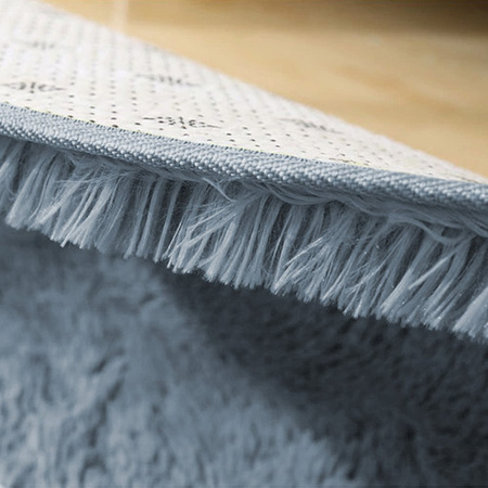 Shaggy Strado room carpet 200x200 SilverFur (Light gray)