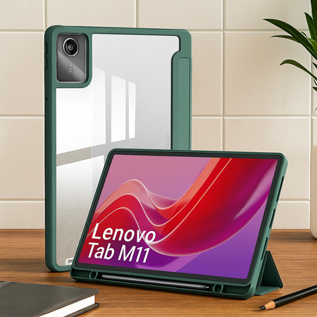 Smart Crystal Case for Lenovo Tab M11 TB330FU 10.95" (Green)