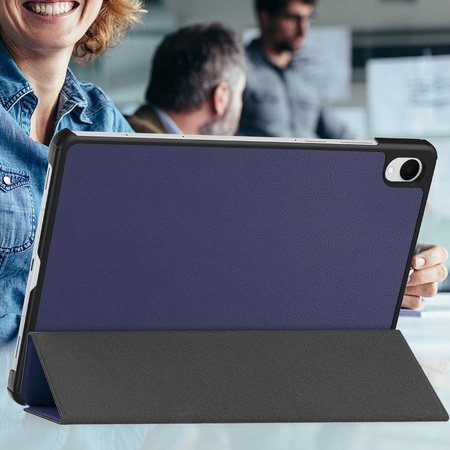 Puzdro Smart na Samsung Galaxy Tab S11 11 SM SMX736 s klapkou, tmavomodré - ochranné
