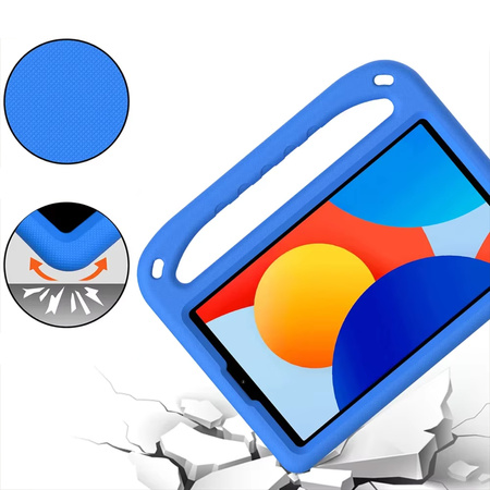 Puzdro FunColor na Redmi Pad SE 8.7 2024, modré - ochranné so stojanom, prístup k portom a tlačidlám
