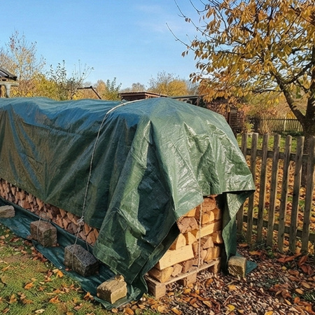 Plendeka 5x1,5 m duża gruba płachta mocna ochronna mrozoodporna wodoodporna