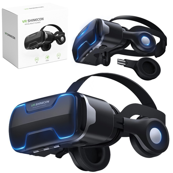 Okuliare 3D VR Shinecon G02ED na telefón vstavané slúchadlá max 6 53