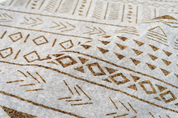 Dywan okrągły Novo 200x200 cm, beżowy Sahara - pluszowy do salonu