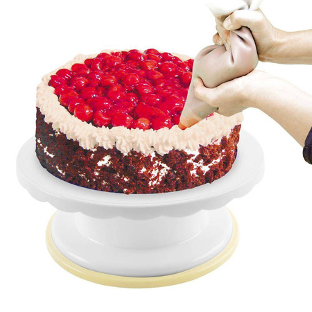 ORION Cake stand rotary for decorating cakes tortes 28 cm