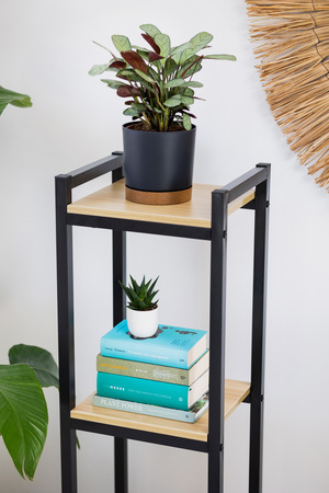 Kwietnik stojący metalowy stojak na kwiaty rośliny loft Vertico 105 cm