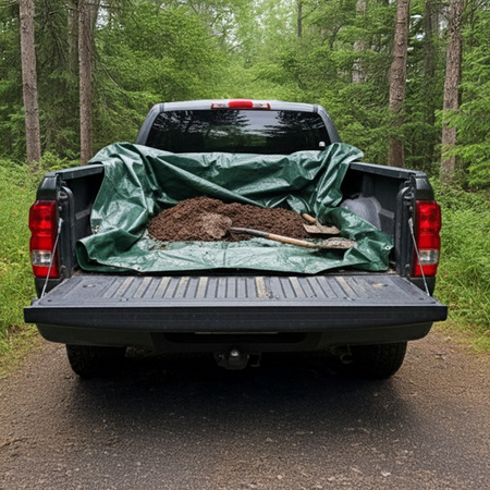 Plendeka 5x1,5 m duża gruba płachta mocna ochronna mrozoodporna wodoodporna