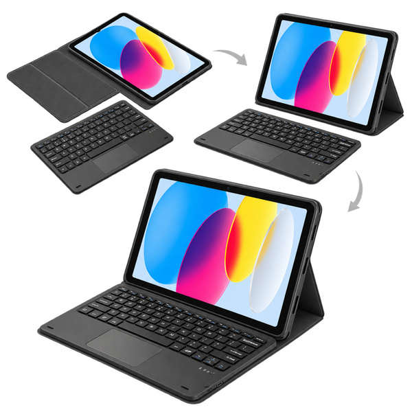 Etui klawiatura iPad 10.9 22/11 A16 2025 TPIP22 BK