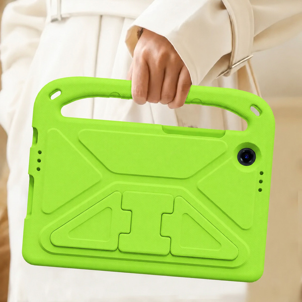 Etui ochronne z uchwytem do Lenovo Tab One 8.7 2025 TB305FU TB305XU, zielone, z podstawką