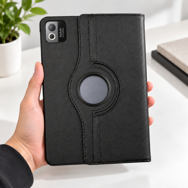 Etui obrotowe do Xiaomi Pad 7 / 7 PRO / Pad 8 / 8 PRO / Pad 9 z klapką - czarne
