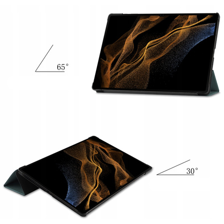 Puzdro Smart na Galaxy Tab S9 Ultra / S10 Ultra 14.6 X910 X916 X926, zelené - ochranné so stojanom