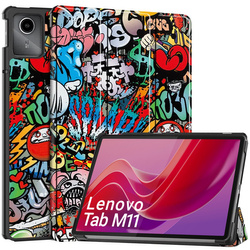Etui Graficzne do Lenovo Tab M11 10.95 11 / Tab M11 - ochronne z podstawką, dostęp do portów i przycisków