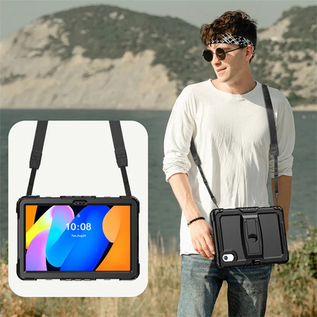 Etui pancerne Armor do Idea Tab 11" ZAFR0378PL TB336FU TB336ZU uchwyt pasek, czarne