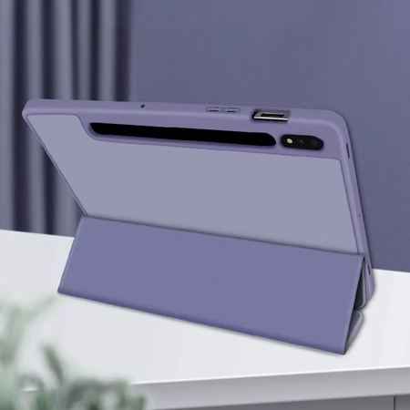 Puzdro Smart s držiakom stylus na Samsung Galaxy Tab S9 / S9 S10, fialové - ochranné so stojanom
