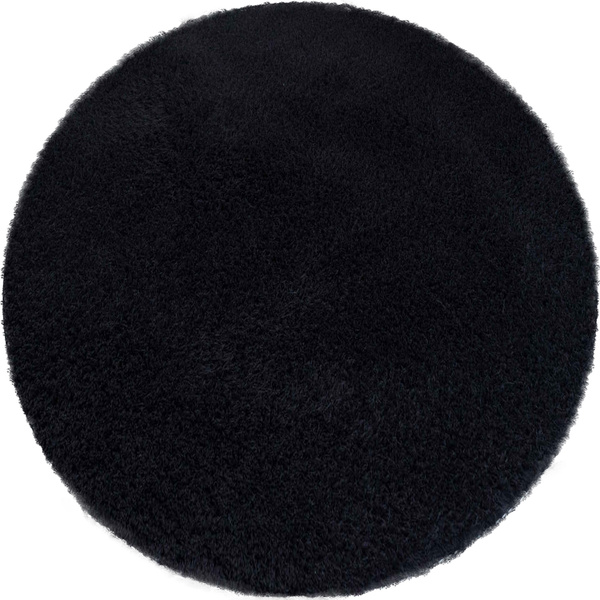 Alpaca Strado 300x300 round carpet - AlpaBlack